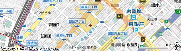 株式会社三井住友銀行　銀座法人営業第一部周辺の地図