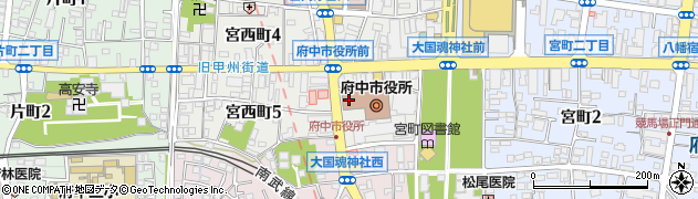 東京都府中市宮西町2丁目22周辺の地図