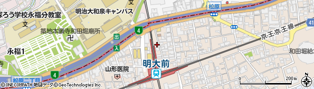 カラオケバンバン BanBan 明大前店周辺の地図