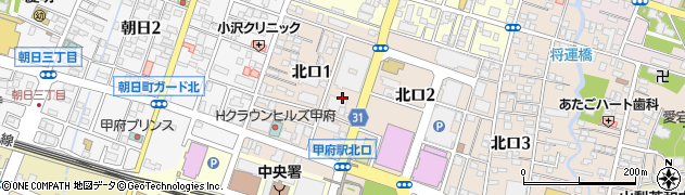 パークジャパン甲府北口駐車場周辺の地図