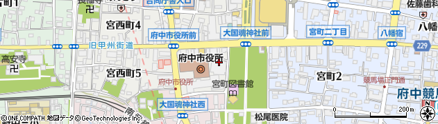 東京都府中市宮西町2丁目18周辺の地図