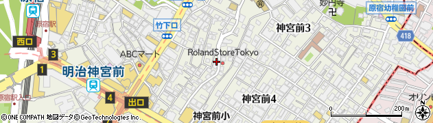 東京都渋谷区神宮前4丁目26-2周辺の地図