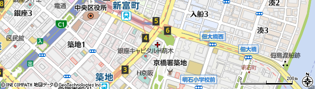 永谷建物管理株式会社管理室　築地武蔵野マンション周辺の地図