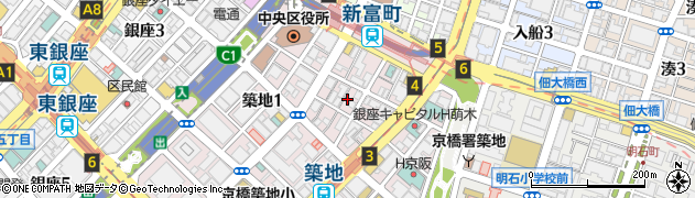 築地BAR Akatsuki周辺の地図