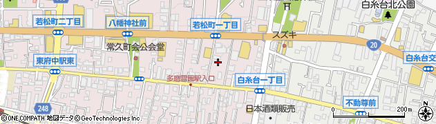 東京都府中市若松町1丁目27周辺の地図