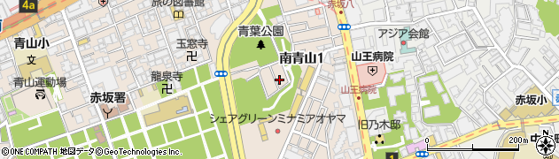 東京都港区南青山1丁目11周辺の地図