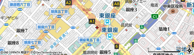 東京都中央区銀座5丁目12-3周辺の地図