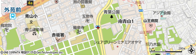 赤坂保健所前周辺の地図