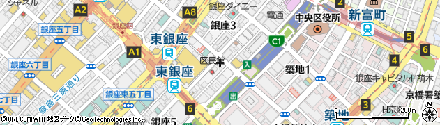 株式会社カメラの三和　銀座店周辺の地図
