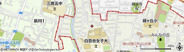 東京都調布市緑ケ丘1丁目34周辺の地図