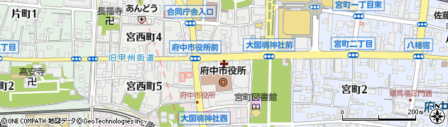 明治安田生命保険相互会社　府中中央営業部周辺の地図