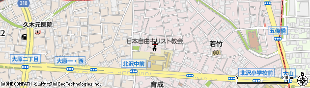 東京都世田谷区北沢5丁目14周辺の地図
