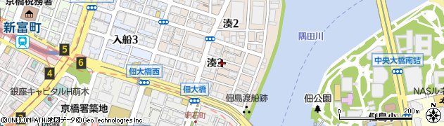 東京都中央区湊3丁目13-1周辺の地図