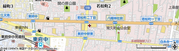 東京都府中市若松町1丁目39周辺の地図