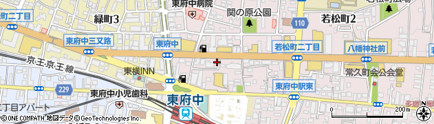 東京都府中市若松町1丁目2周辺の地図
