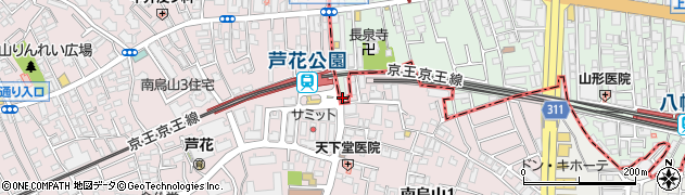 シロヤ・クリーニング　芦花公園店周辺の地図
