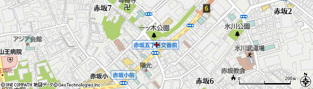 vivo daily stand 赤坂店周辺の地図