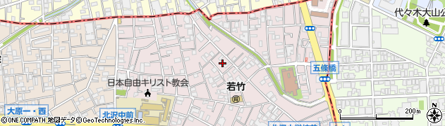 東京都世田谷区北沢5丁目21周辺の地図