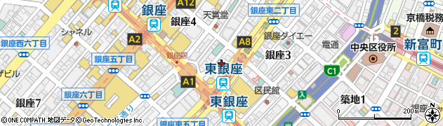 東京都中央区銀座4丁目10-6周辺の地図