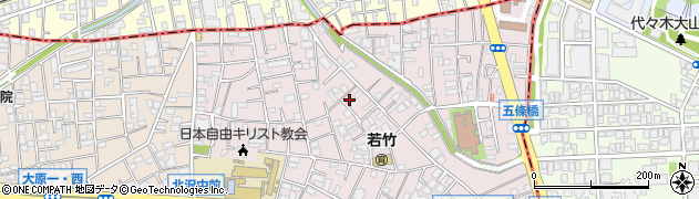 東京都世田谷区北沢5丁目21-7周辺の地図