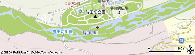 与田切川周辺の地図