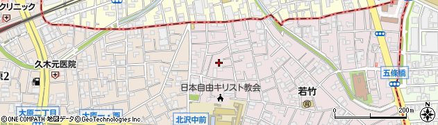 東京都世田谷区北沢5丁目39周辺の地図