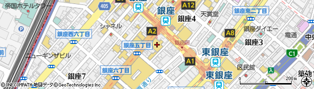 スパイマージュ銀座コア店周辺の地図