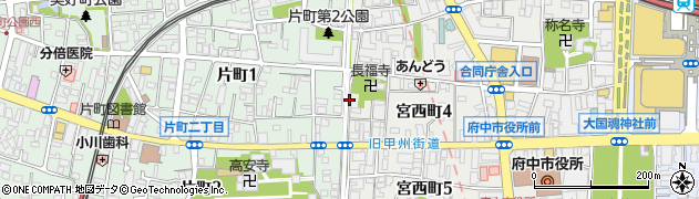 東京都府中市宮西町4丁目22周辺の地図