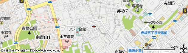 東京都港区赤坂8丁目7周辺の地図