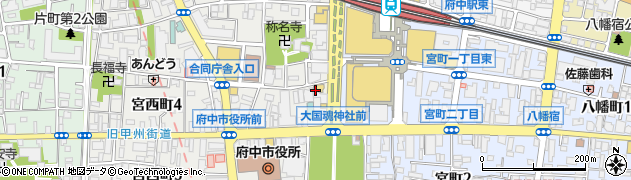 松屋 府中店周辺の地図