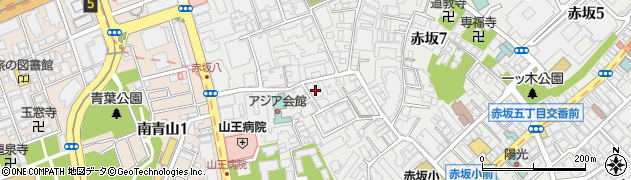 東京都港区赤坂8丁目7-15周辺の地図
