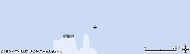 伊笹岬周辺の地図