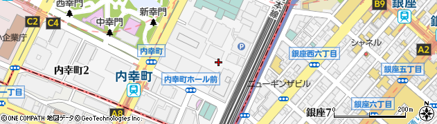 東京都千代田区内幸町周辺の地図