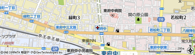 モスバーガー東府中店周辺の地図