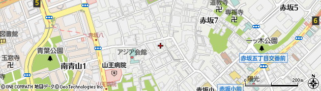 東京都港区赤坂8丁目7-18周辺の地図