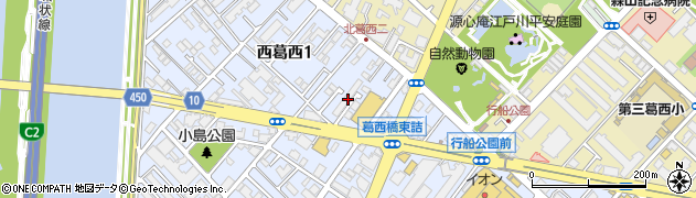 東京都江戸川区西葛西1丁目12-30周辺の地図