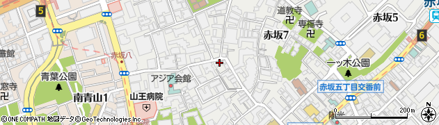 東京都港区赤坂8丁目7-20周辺の地図