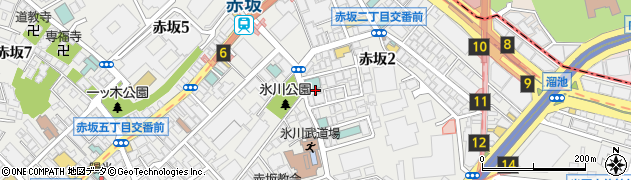 パークヒルズ赤坂周辺の地図