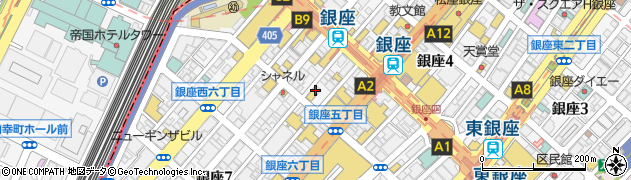 大松屋 銀座本店周辺の地図