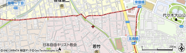 東京都世田谷区北沢5丁目34-23周辺の地図