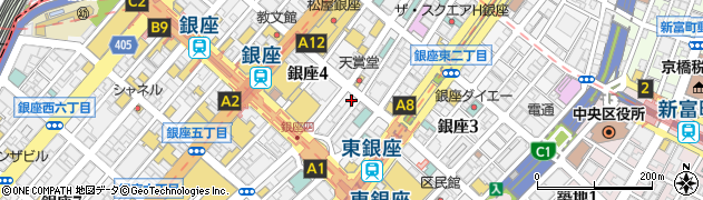 ＨＡＰＰＹＦＯＯＴ　銀座４丁目店周辺の地図
