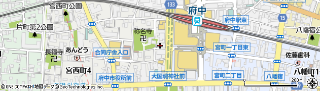 全席個室ダイニング 忍家 府中駅南口店周辺の地図
