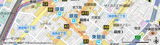 株式会社三越　銀座店周辺の地図