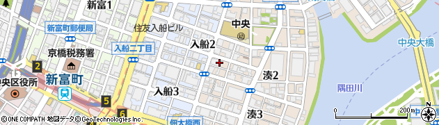 東京都中央区湊2丁目3周辺の地図