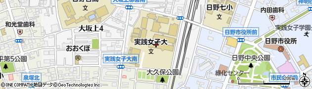実践女子大学　キャリアセンター周辺の地図