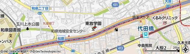 東京都杉並区和泉2丁目4-1周辺の地図