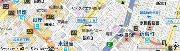 ＴＩＫ株式会社　銀座制作室周辺の地図