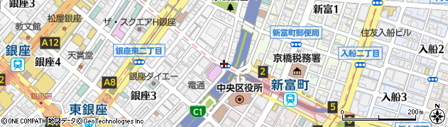 三吉橋周辺の地図