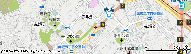 ドトールコーヒーショップ 赤坂5丁目店周辺の地図
