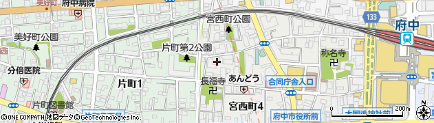 東京都府中市宮西町3丁目13周辺の地図